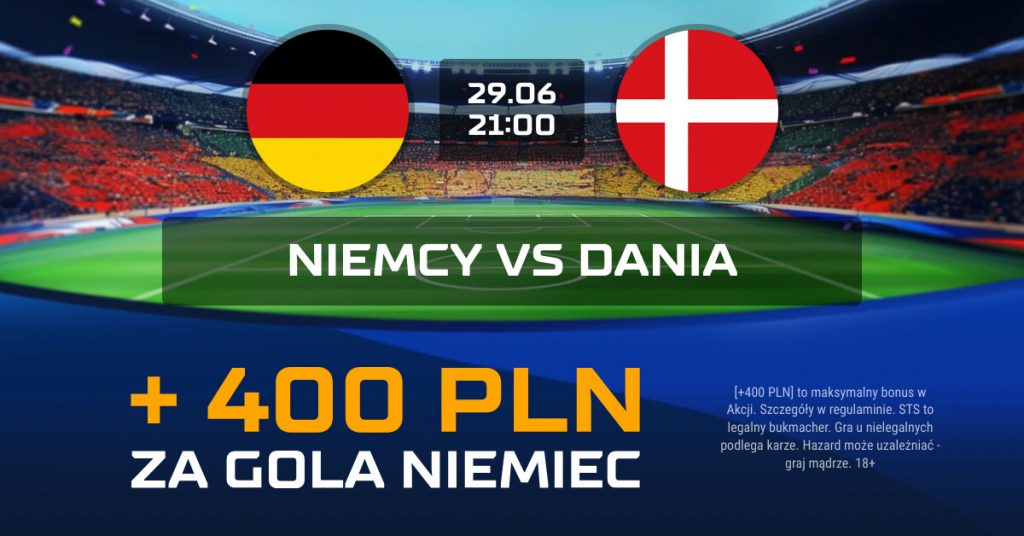 400 PLN za gola Niemców w meczu z Danią