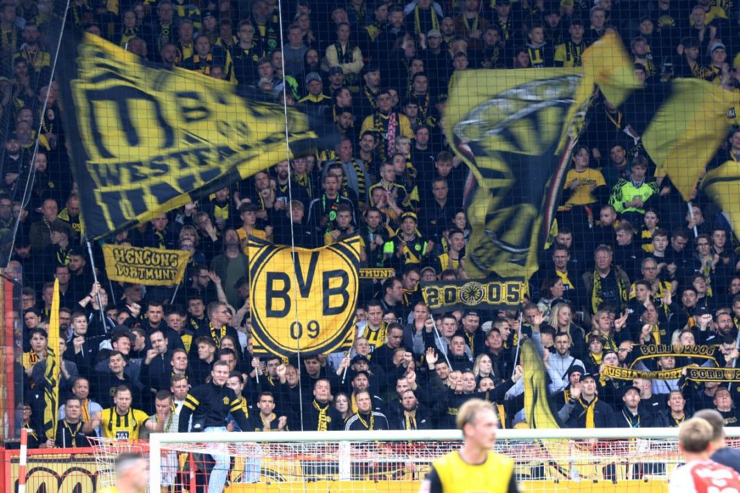 Kibice Borussii Dortmund.