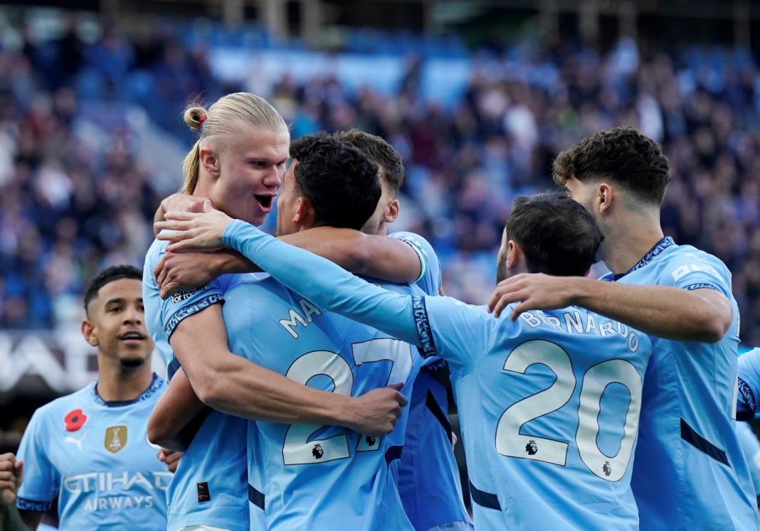 Radość piłkarzy Manchesteru City.