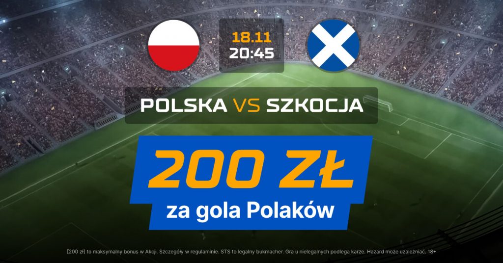 Polska - Szkocja - bonus bukmacherski