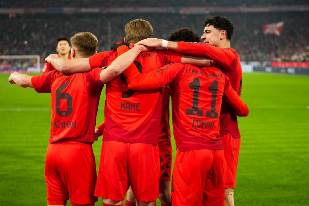 bayer-bayern-typy-kursy-bonus Radość piłkarzy Bayernu Monachium.