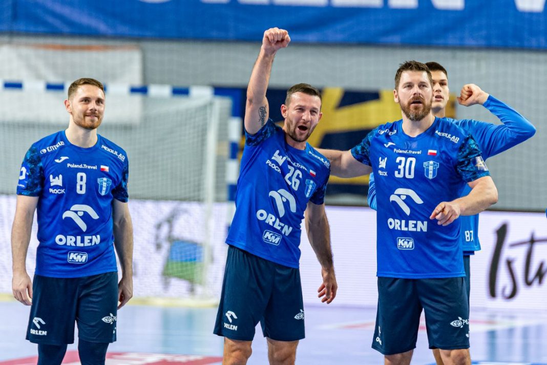 psg-wisla-plock-liga-mistrzow Radość szczypiornistów Orlen Wisły Płock.