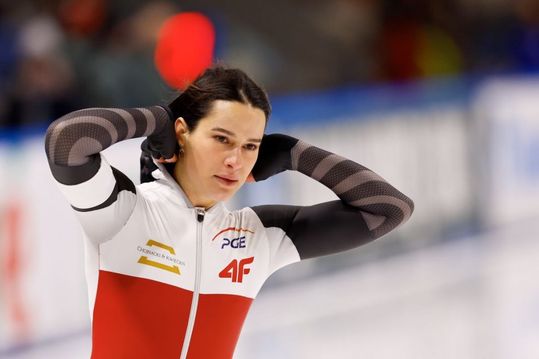 Andżelika Wójcik na zbliżeniu.