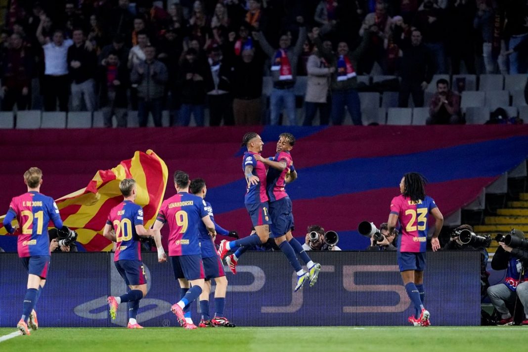 Radość piłkarzy FC Barcelony.