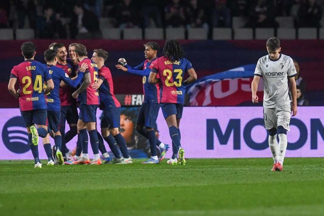 Radość piłkarzy Barcelony.