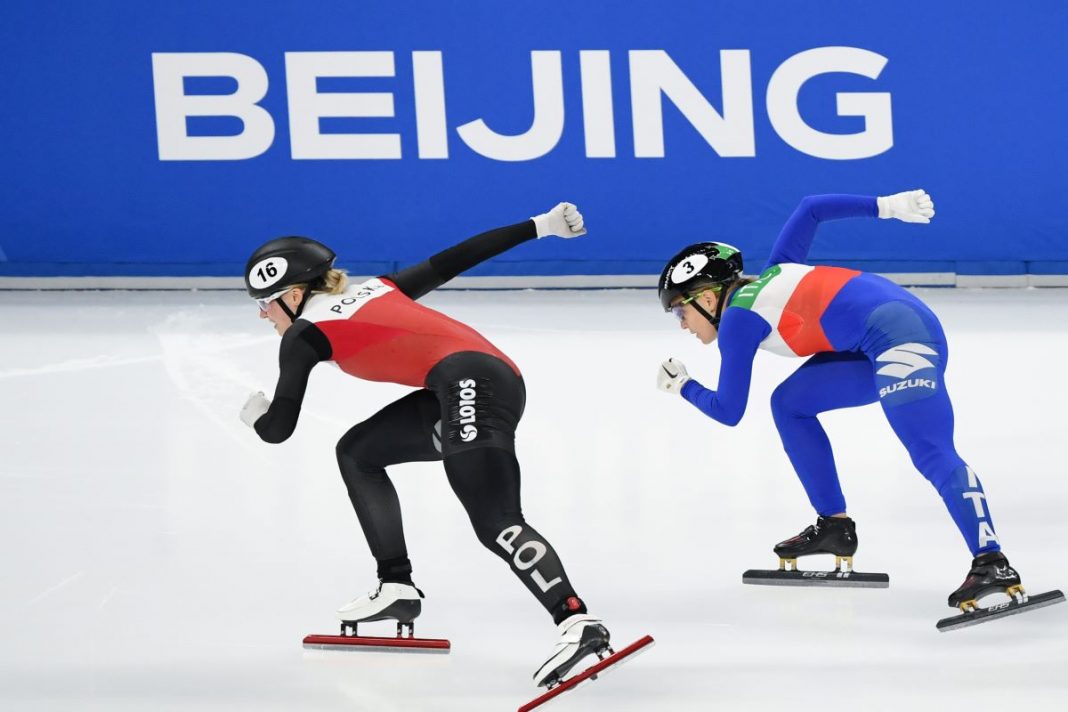 maliszewska-braz-ms-short-track Natalia Maliszewska w trakcie jazdy.