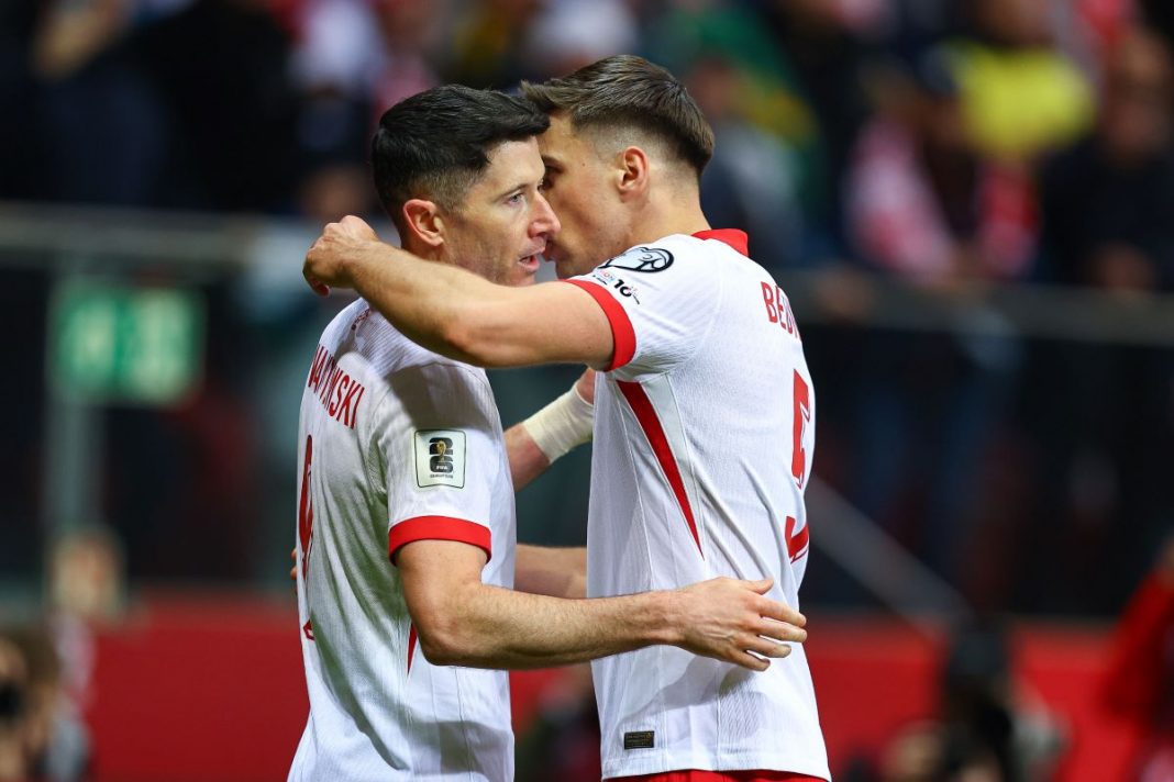 Radość Lewandowskiego i Bednarka.