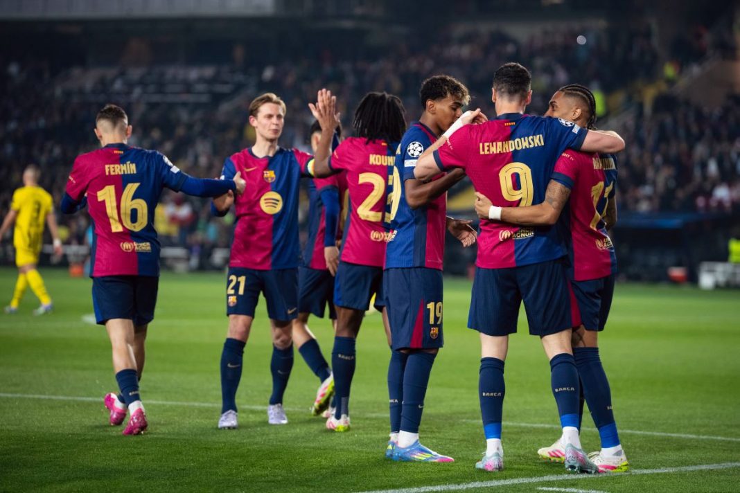 Radość piłkarzy FC Barcelony.
