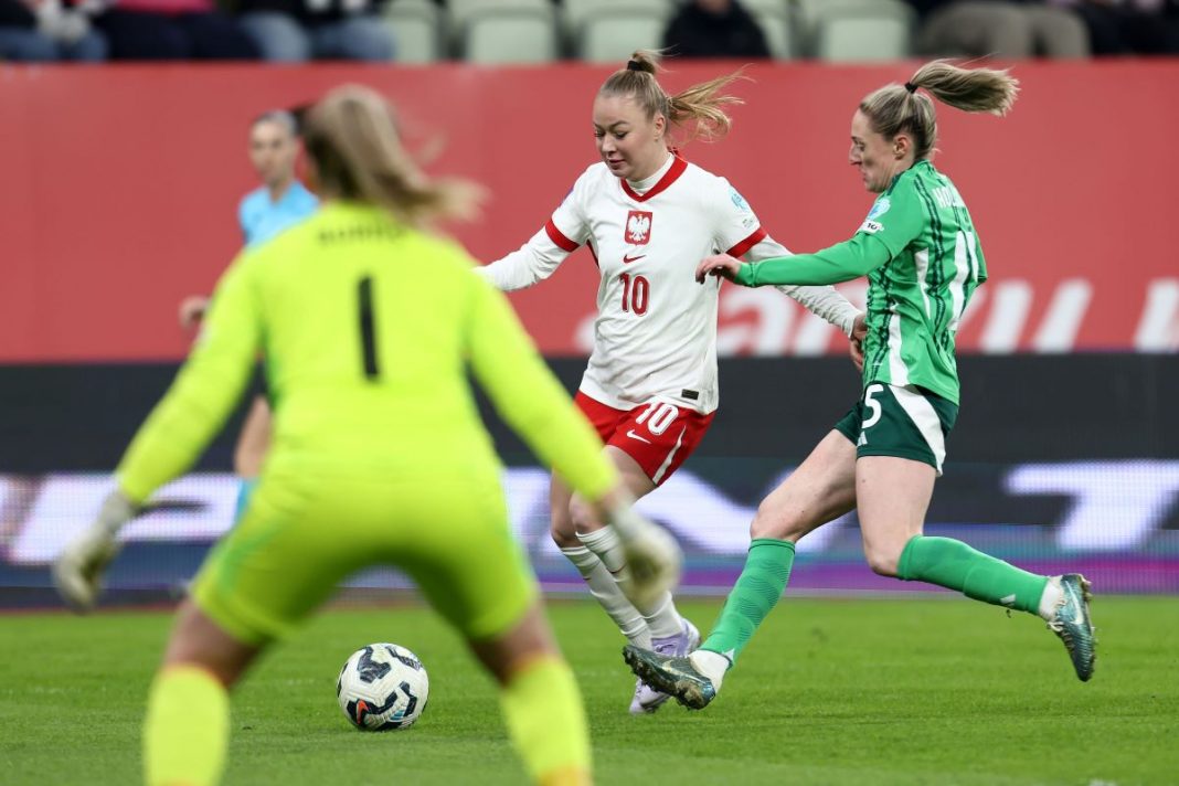 bosnia-hercegowina-polska-liga-narodow Weronika Zawistowska w trakcie akcji.