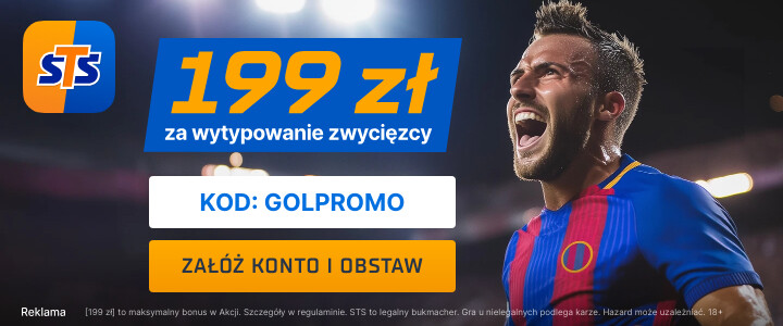 400 PLN za gola Hiszpanii lub Niemiec 1 199 zł za wytypowanie zwycięzcy w meczu Barcelona vs. Real!