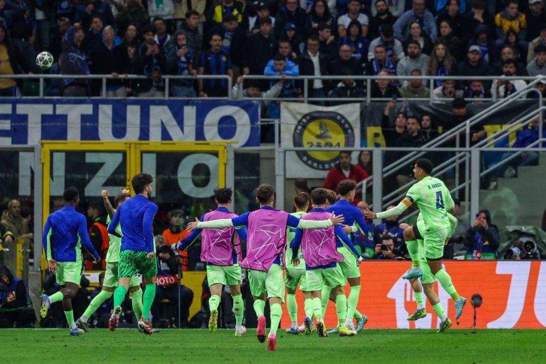 Radość piłkarzy FC Barcelony.