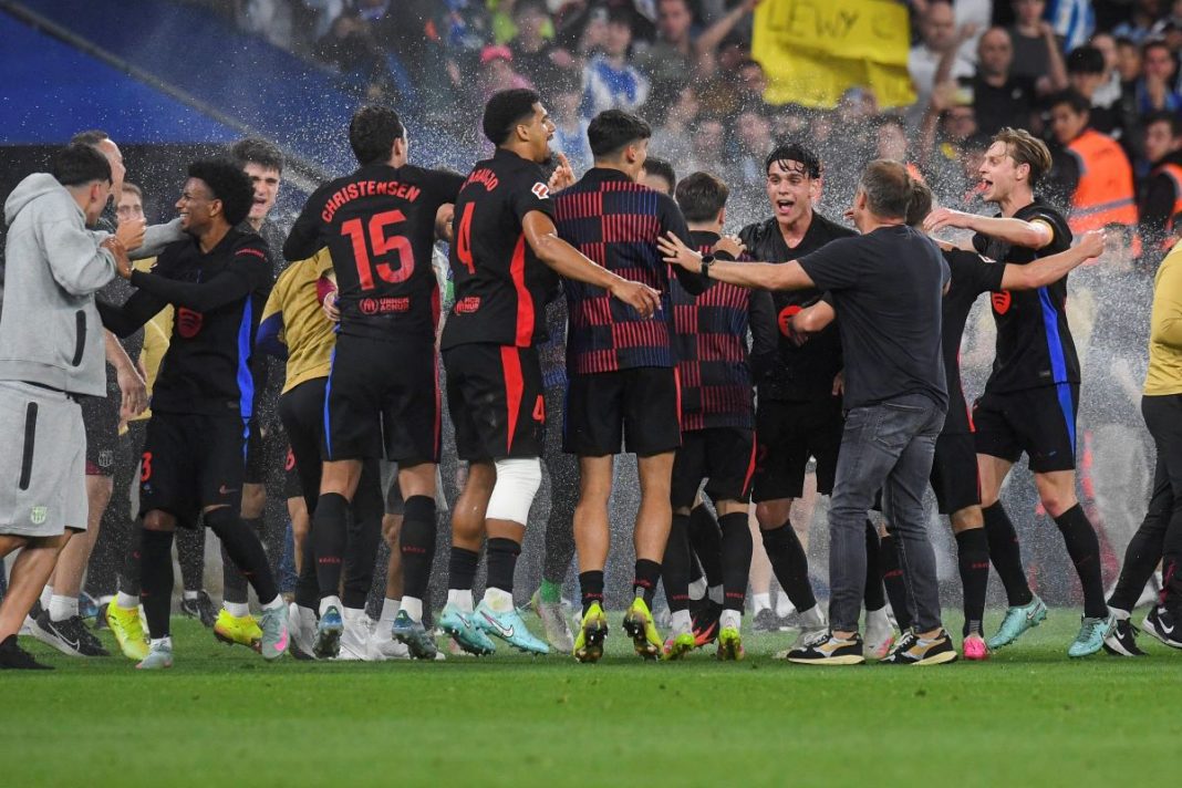 Radość piłkarzy FC Barcelony.