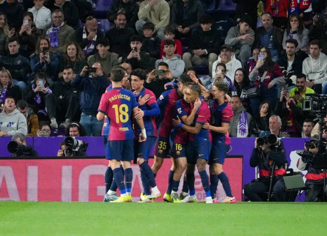 Radość piłkarzy FC Barcelony.