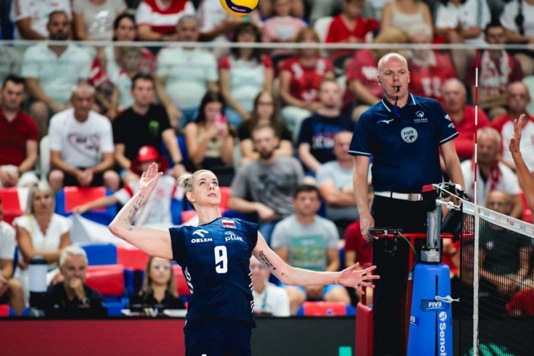 Magdalena Stysiak w trakcie ataku.