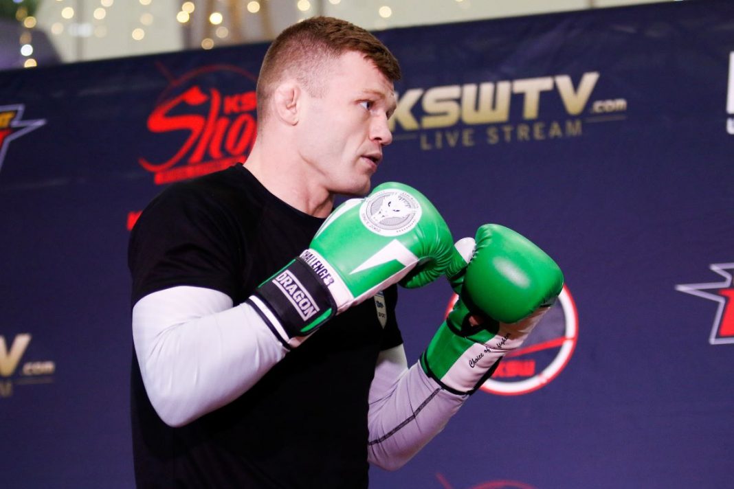 Albert Odzimkowski na treningu.