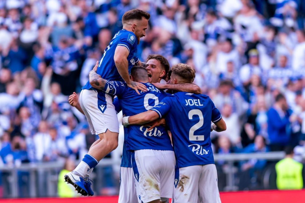 Radość piłkarzy Lecha Poznań.