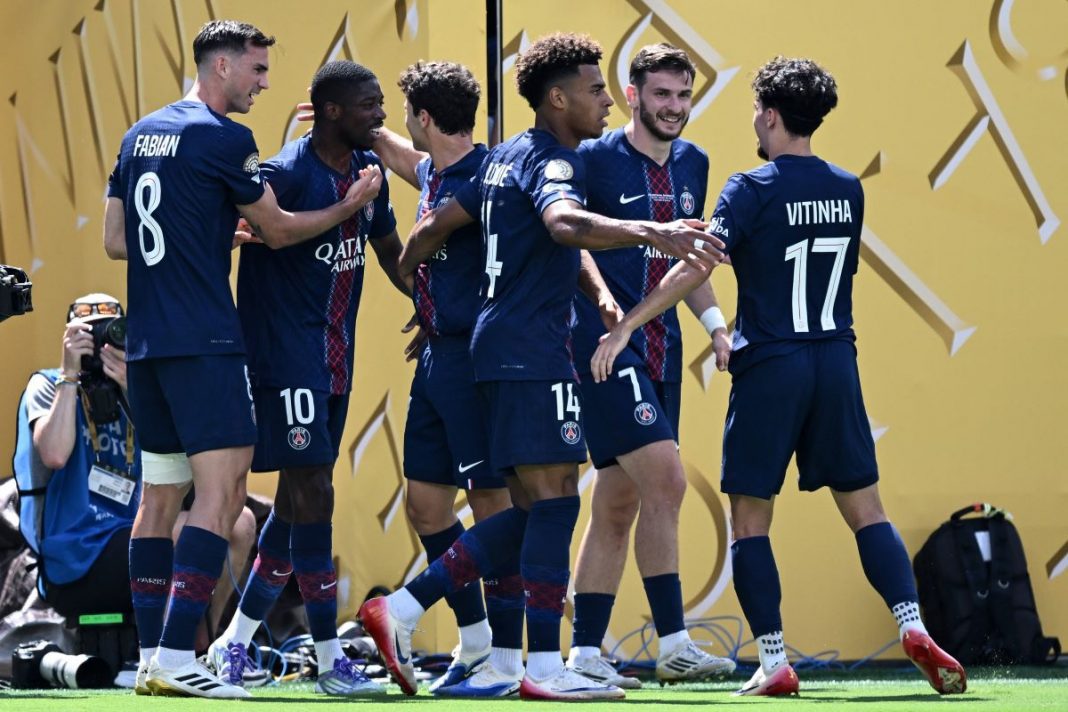 Radość piłkarzy PSG.