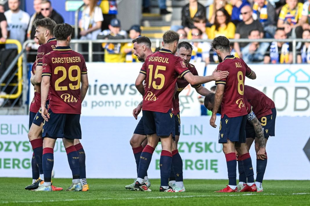 Radość piłkarzy Lecha Poznań.