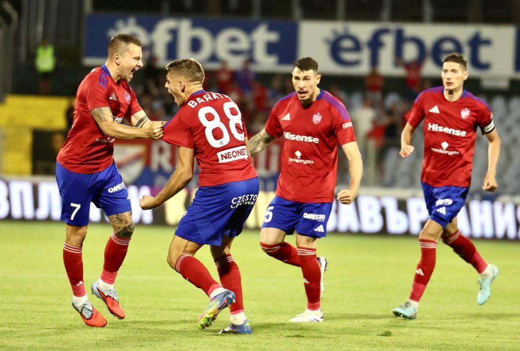 Radość Petera Baratha po golu z Ardą.