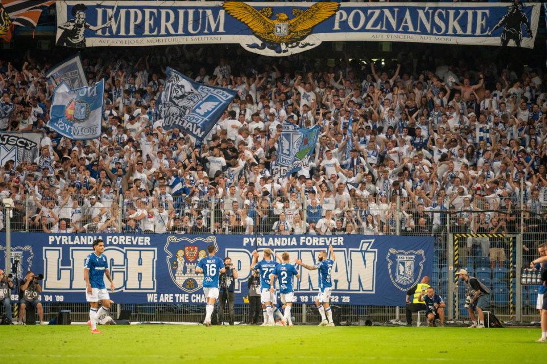 Radość piłkarzy Lecha Poznań.