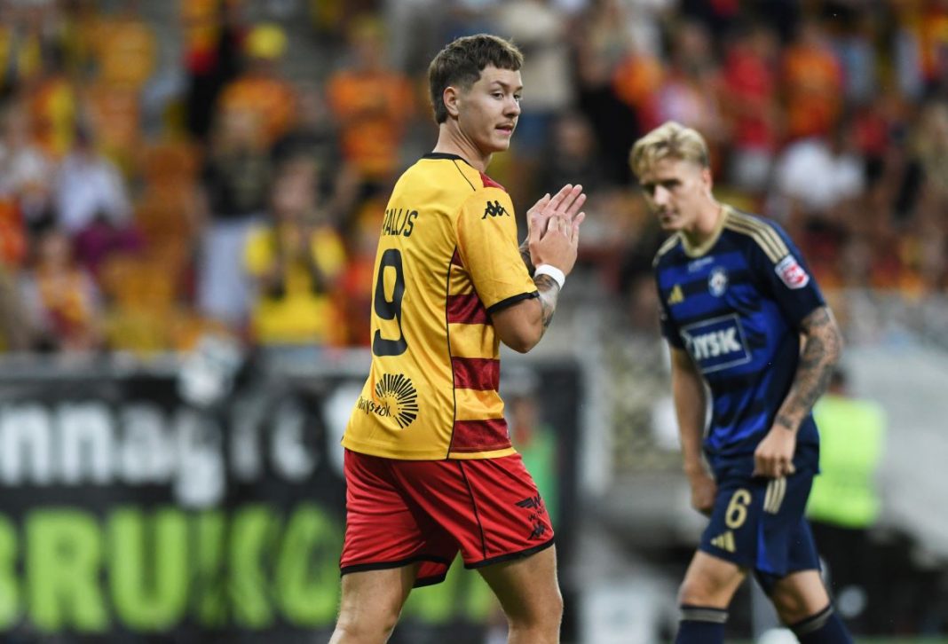 Dimitris Rallis w barwach Jagiellonii.