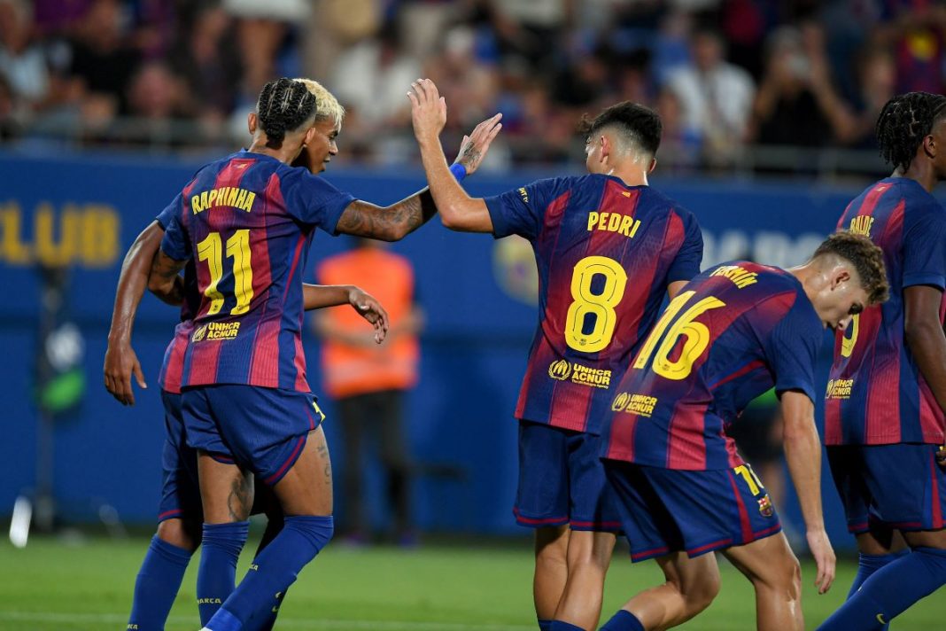 Radość piłkarzy Barcelony.