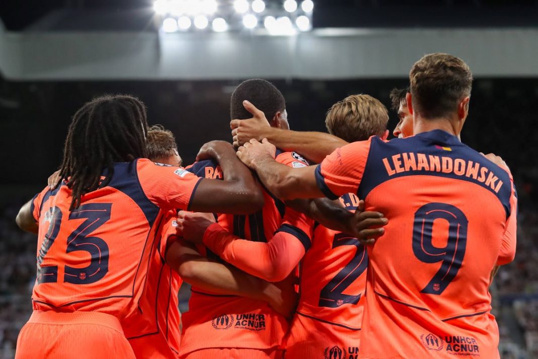 Radość piłkarzy Barcelony.