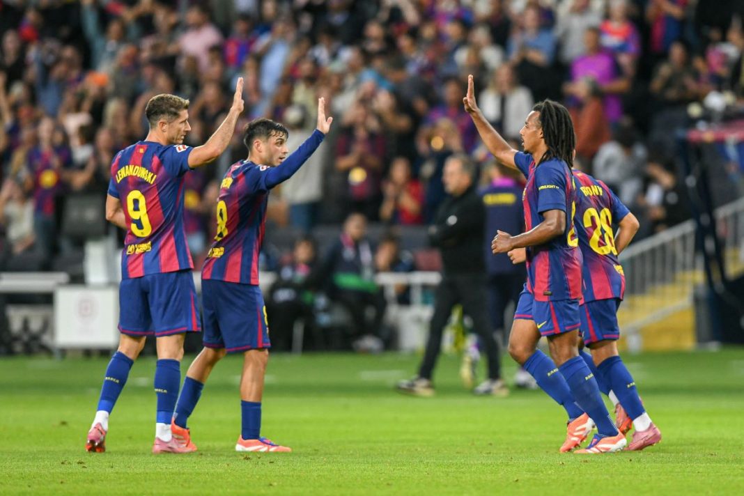 Radość piłkarzy FC Barcelony.