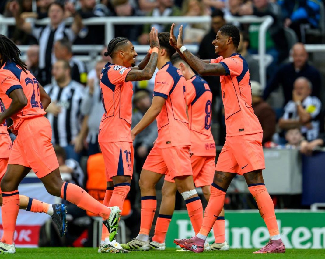 Radość piłkarzy Barcelony.