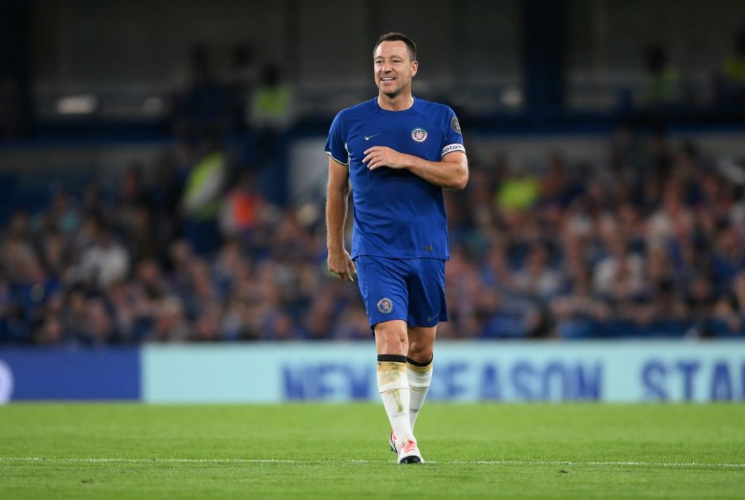 John Terry w trakcie meczu legend Chelsea.
