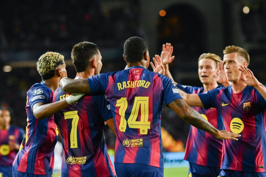 Radość piłkarzy FC Barcelony.