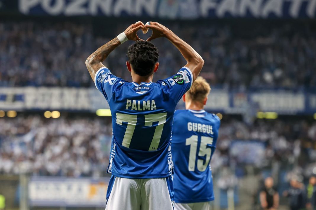 Radość Luisa Palmy po strzelonym golu.