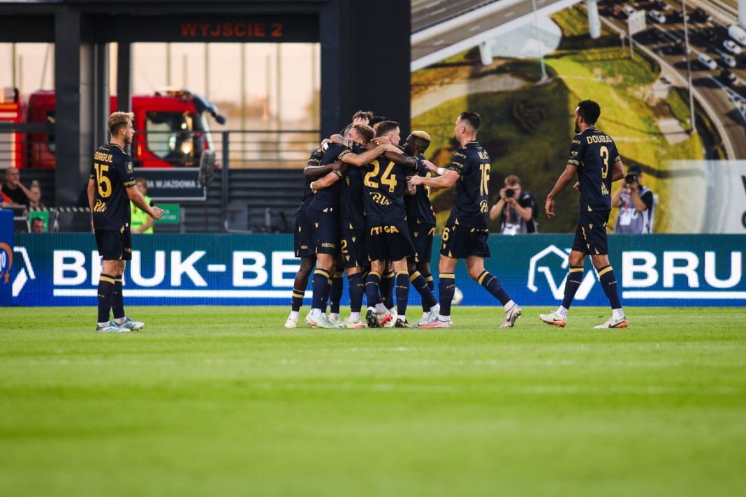 Radość piłkarzy Lecha Poznań.