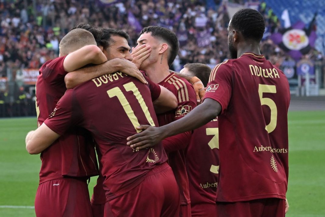 Radość piłkarzy AS Romy.