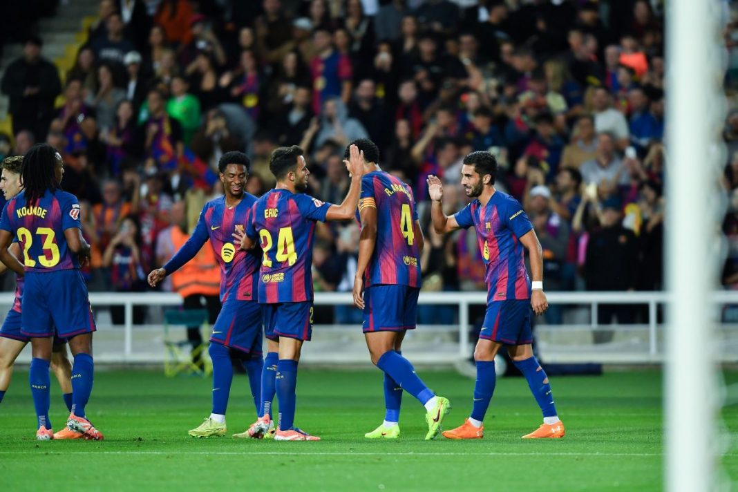 Radość piłkarzy Barcelony.