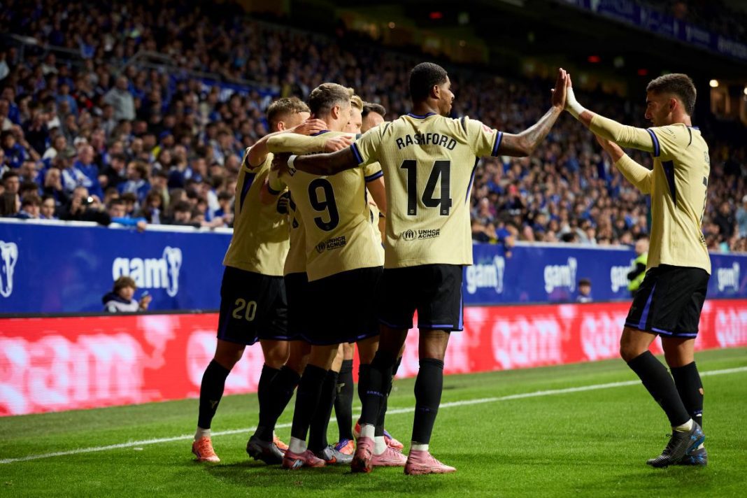 Radość piłkarzy Barcelony.