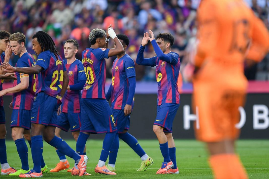Radość piłkarzy Barcelony.