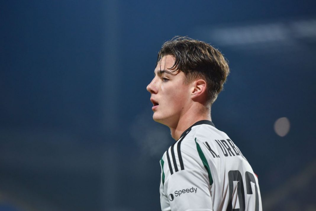 Kacper Urbański w barwach Legii Warszawa.