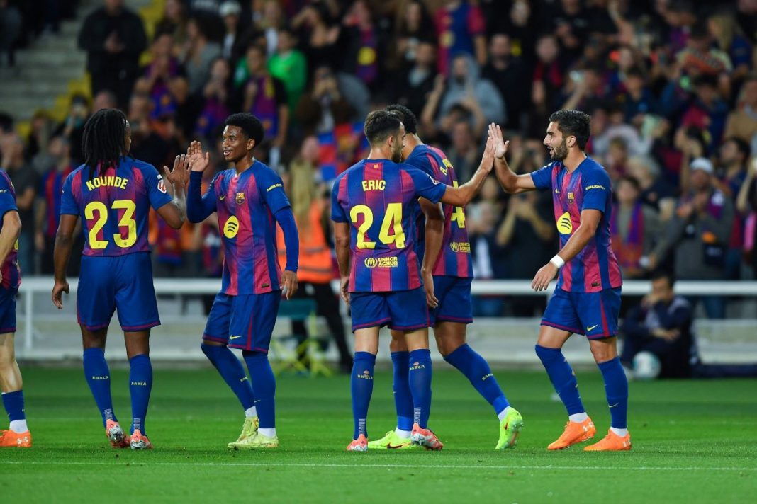 Radość piłkarzy Barcelony.