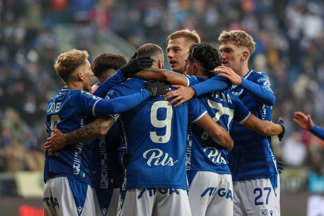 Radość piłkarzy Lecha Poznań.