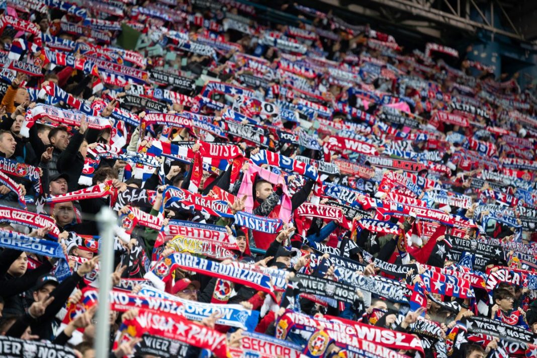 Kibice Wisły Kraków.