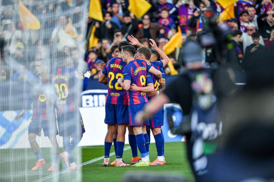 Radość piłkarzy Barcelony.