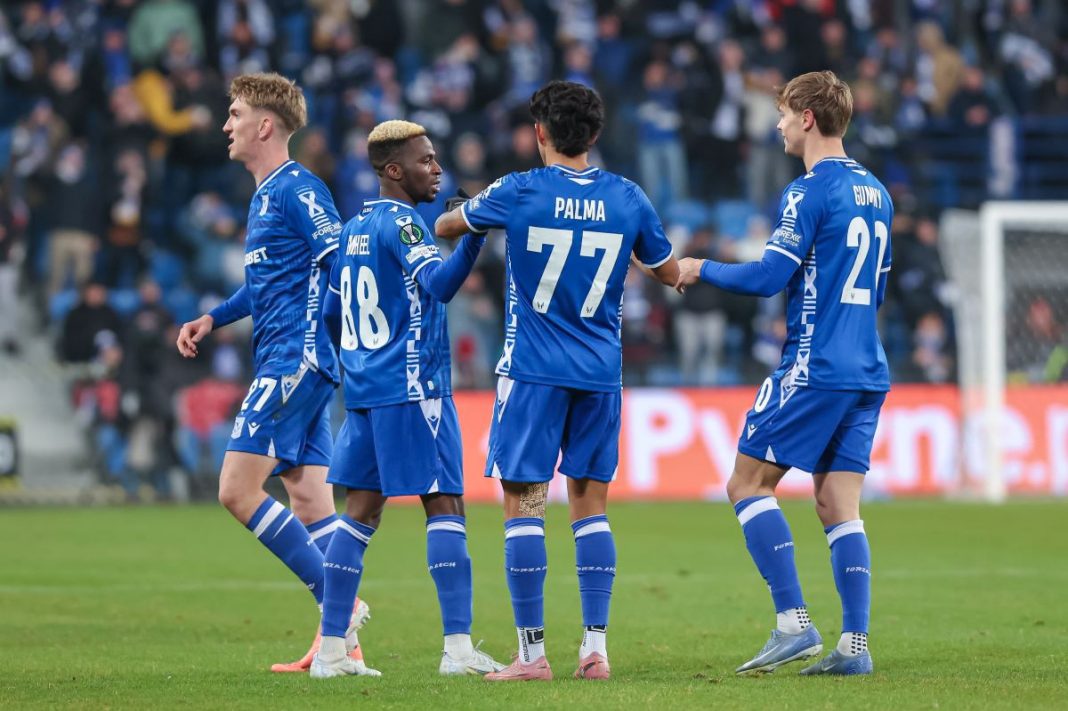 Radość piłkarzy Lecha Poznań.