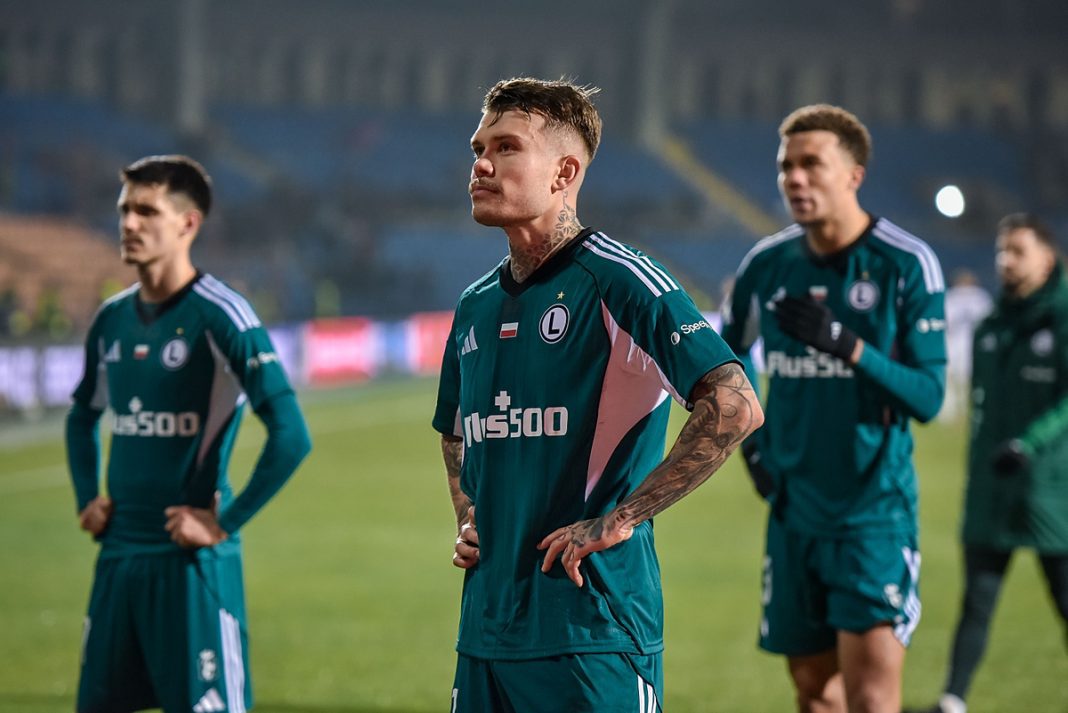 Zawodnicy Legii po meczu z Noah