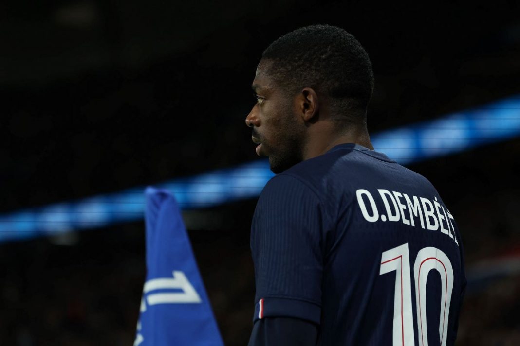 Ousmane Dembele w barwach PSG.