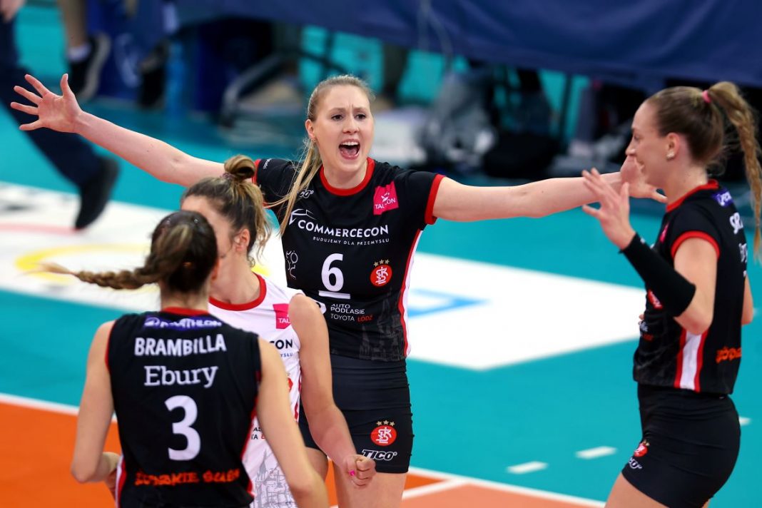 Radość siatkarek ŁKS-u.