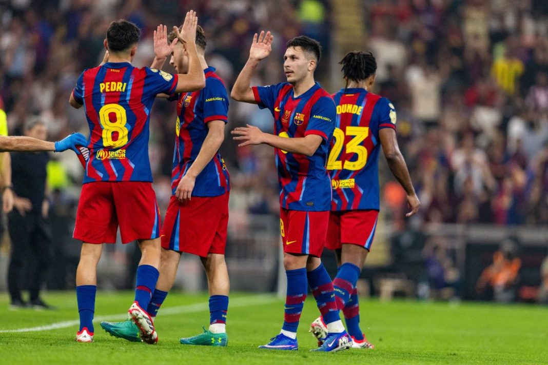 Radość piłkarzy FC Barcelony.