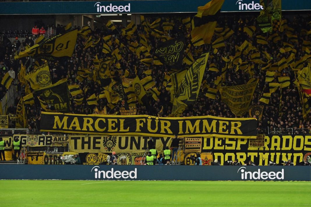 Kibice Borussii Dortmund.