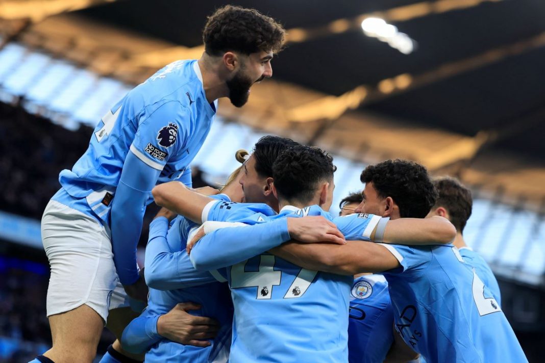 Radość piłkarzy Manchesteru City.