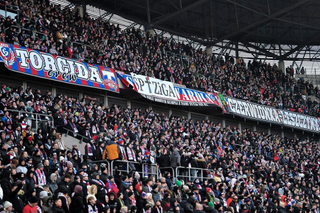 Kibice Górnika Zabrze.